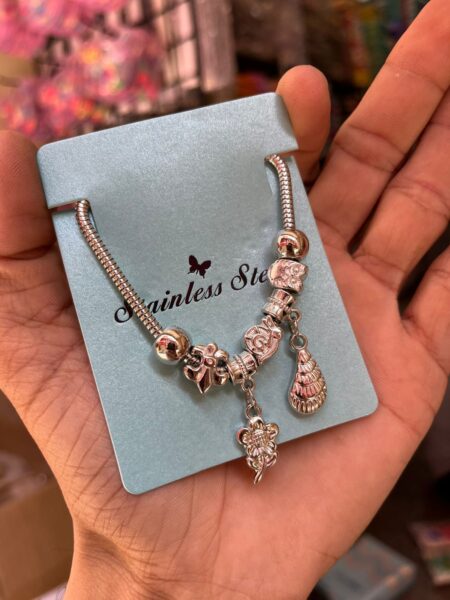 Stainless steel pandora bracelet