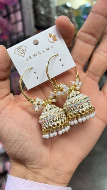 Colourful hoop Jhumka